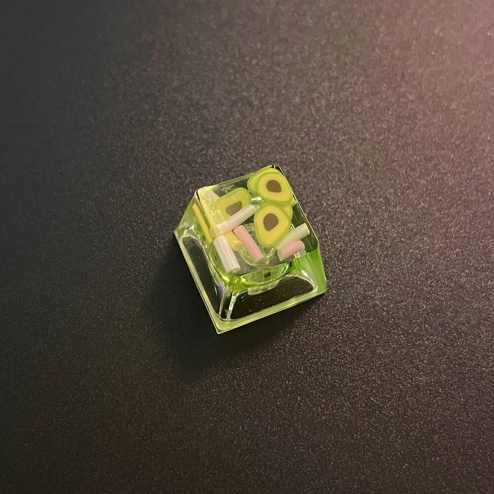 Avocado Green Translucent Keycap for OEM Mechanical Keyboard with Cross …